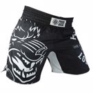 Pride Or Die lone wolf MMA Shorts - Black